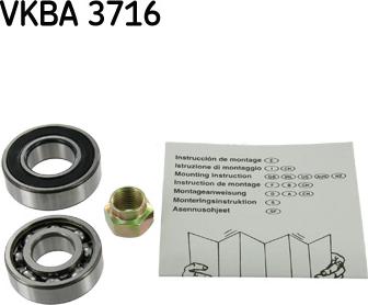 SKF VKBA 3716 - Pyöränlaakerisarja parts5.com