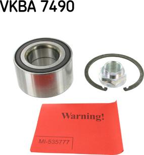 SKF VKBA 7490 - Zestaw łożysk koła parts5.com