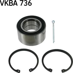 SKF VKBA 736 - Lożisko kolesa - opravná sada parts5.com