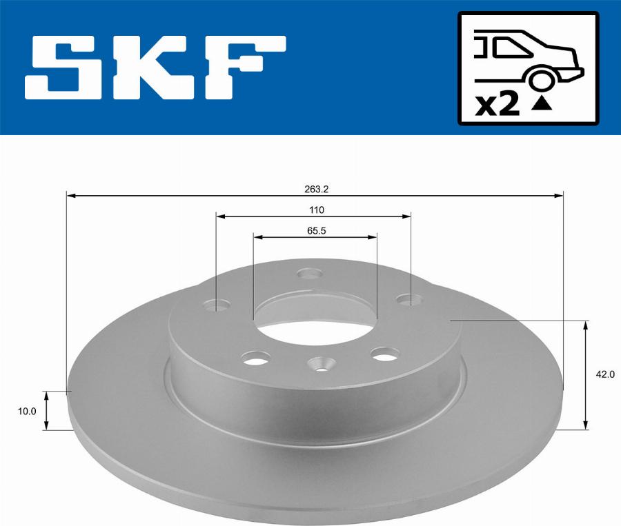 SKF VKBD 90115 S2 - Brake Disc parts5.com