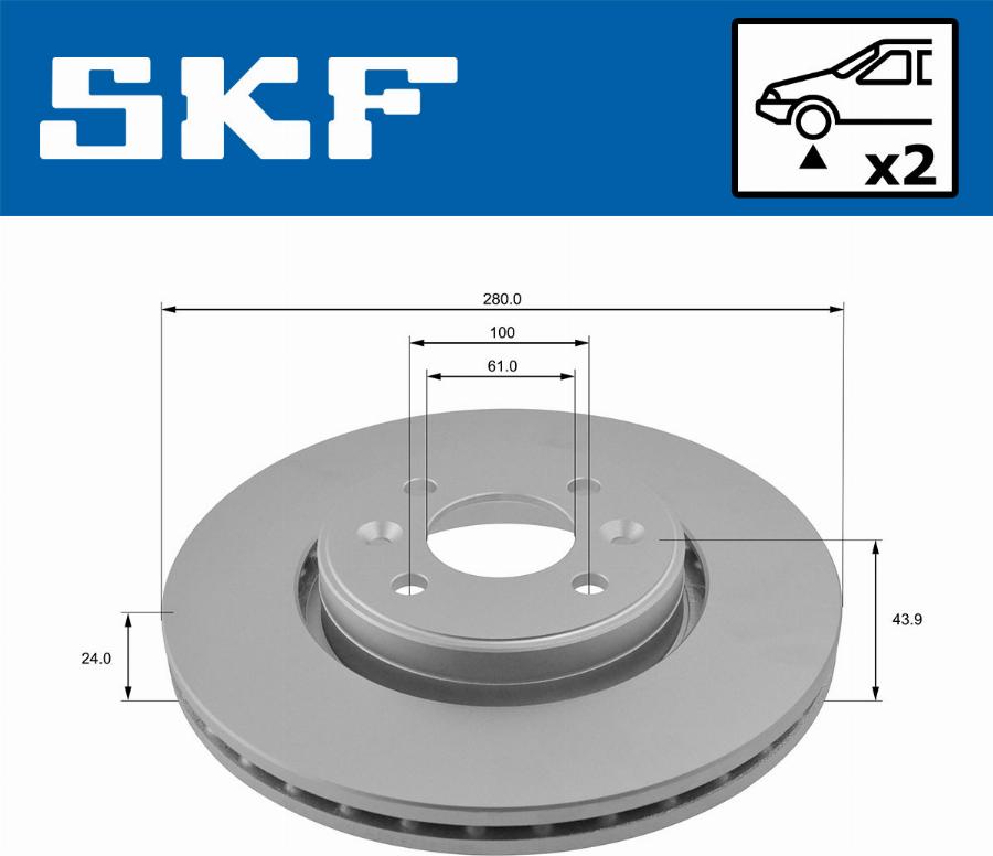 SKF VKBD 80010 V2 - Δισκόπλακα parts5.com