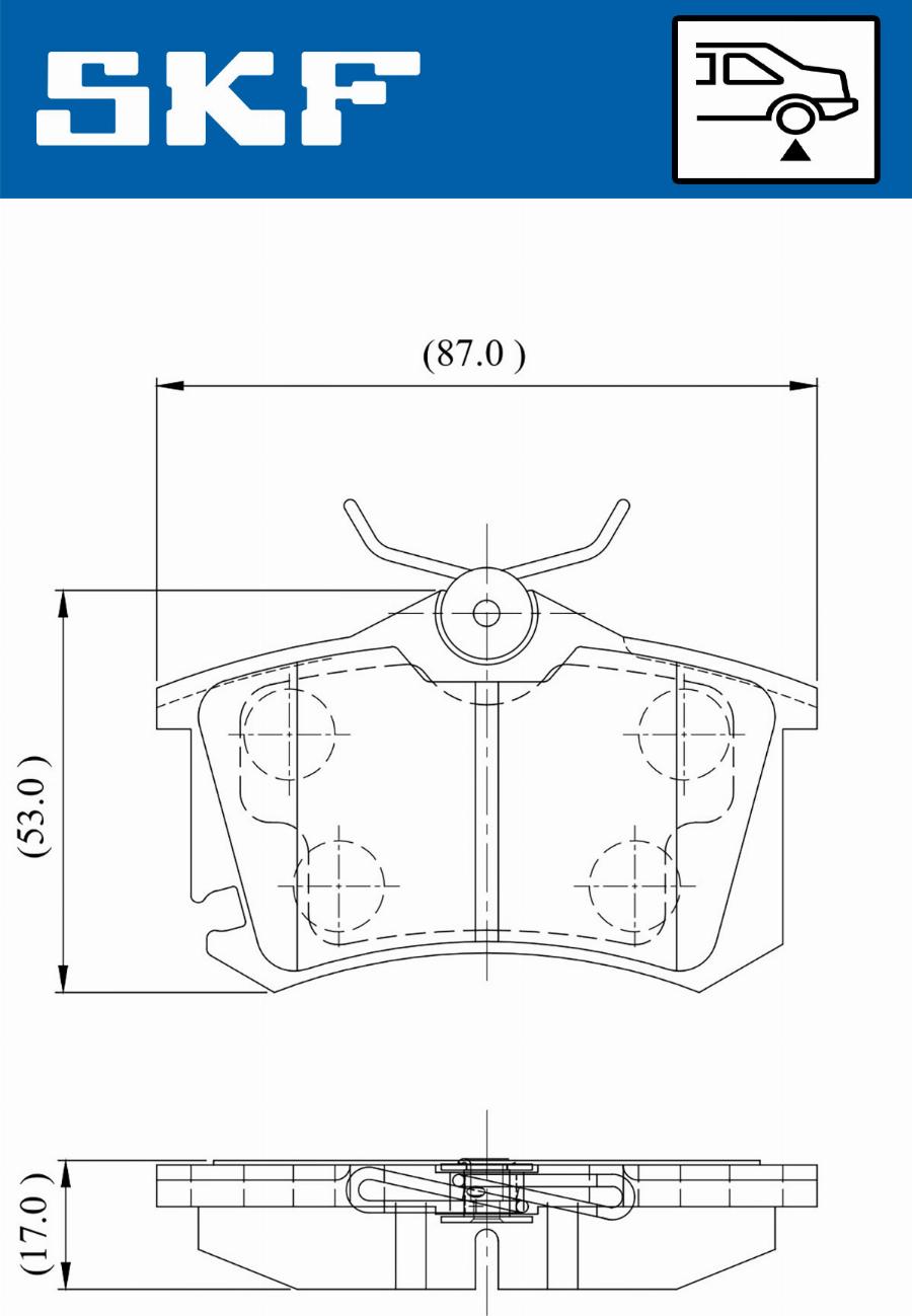 SKF VKBP 90440 E - Brake Pad Set, disc brake parts5.com