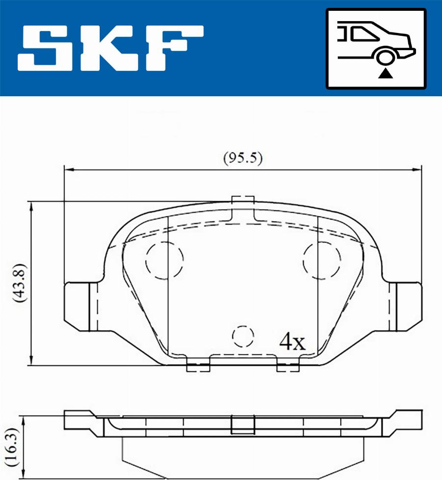 SKF VKBP 90472 - Set placute frana,frana disc parts5.com