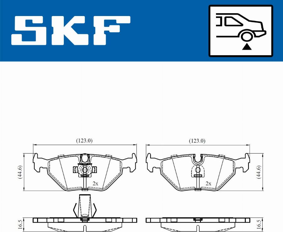 SKF VKBP 90561 - Set placute frana,frana disc parts5.com