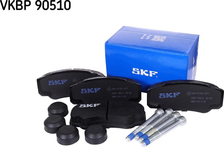 SKF VKBP 90510 - Komplet pločica, disk-kočnica parts5.com