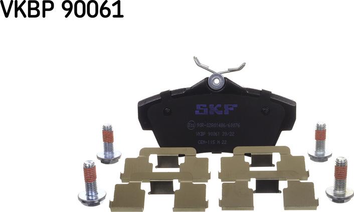 SKF VKBP 90061 - Set placute frana,frana disc parts5.com