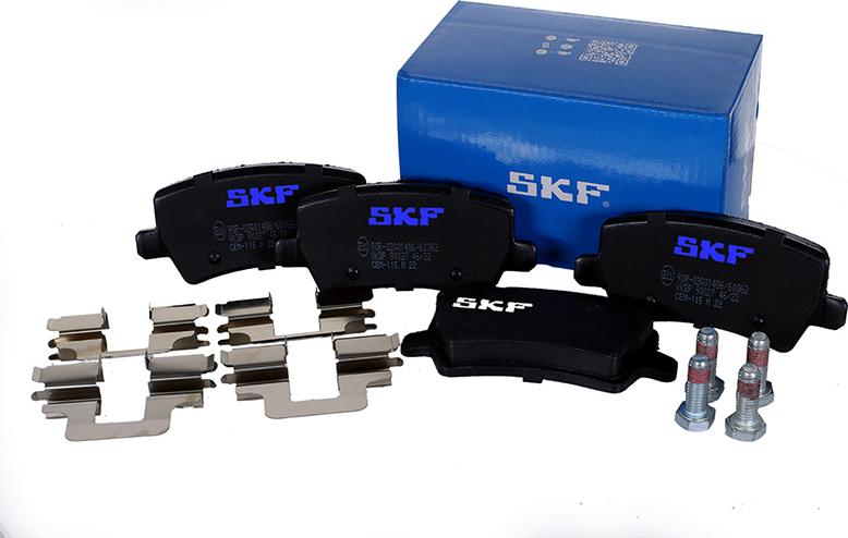 SKF VKBP 90027 - Komplet zavornih oblog, ploscne (kolutne) zavore parts5.com