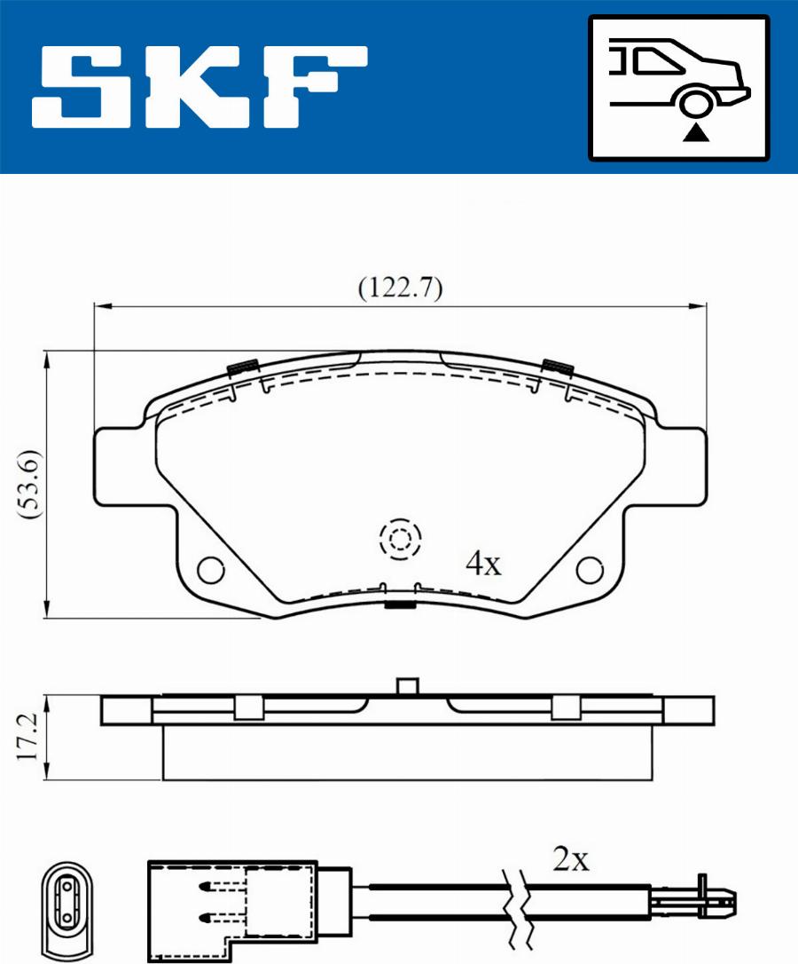 SKF VKBP 90077 E - Set placute frana,frana disc parts5.com