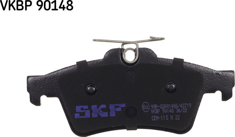 SKF VKBP 90148 - Juego de pastillas de freno parts5.com