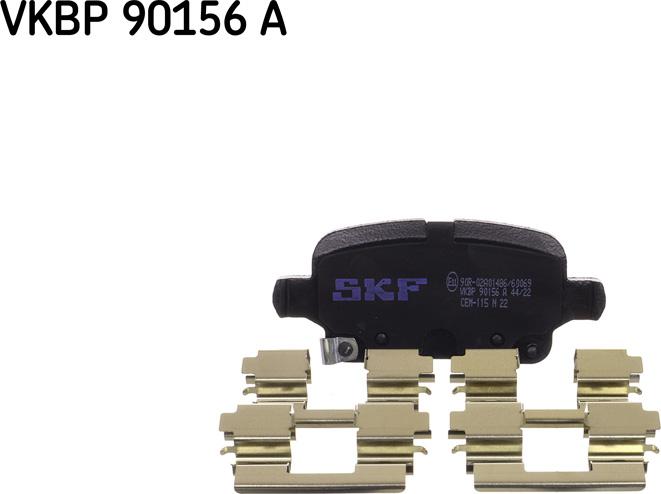 SKF VKBP 90156 A - Brake Pad Set, disc brake parts5.com