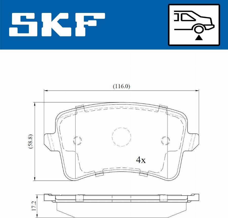 SKF VKBP 90150 - Set placute frana,frana disc parts5.com