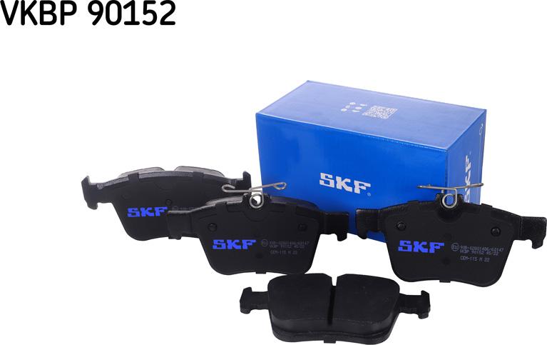 SKF VKBP 90152 - Σετ τακάκια, δισκόφρενα parts5.com