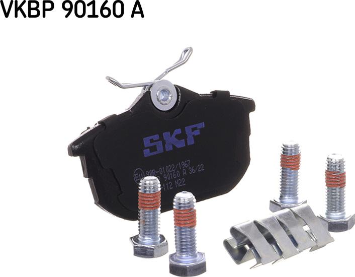 SKF VKBP 90160 A - Brake Pad Set, disc brake parts5.com