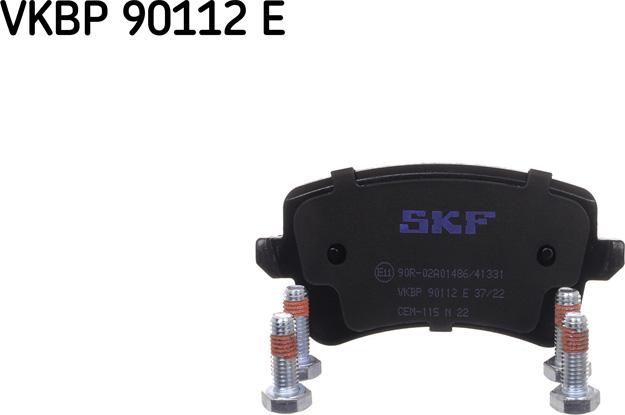 SKF VKBP 90112 E - Komplet zavornih oblog, ploscne (kolutne) zavore parts5.com