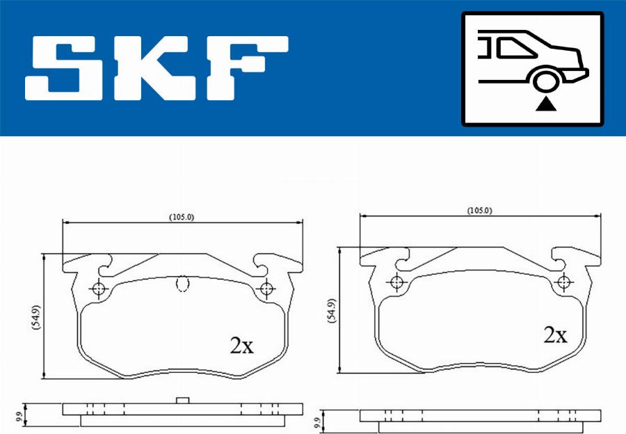 SKF VKBP 90120 - Jarrupala, levyjarru parts5.com