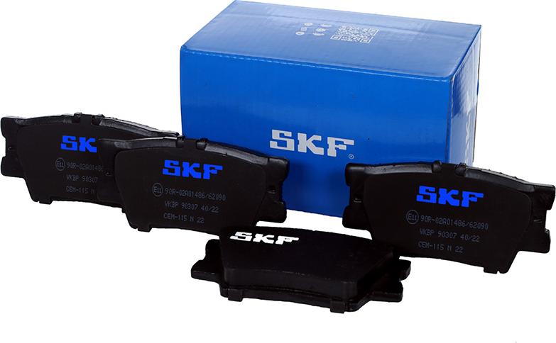 SKF VKBP 90307 - Комплект спирачно феродо, дискови спирачки parts5.com