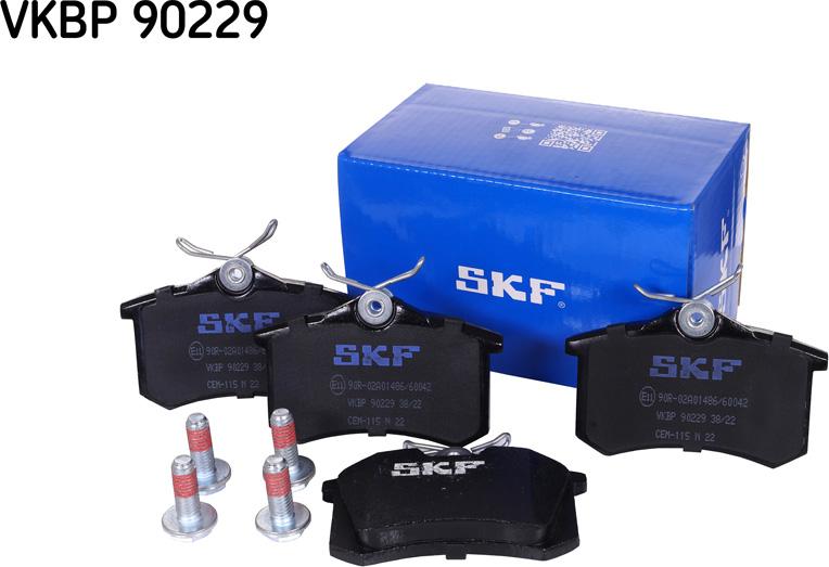 SKF VKBP 90229 - Тормозные колодки, дисковые, комплект parts5.com