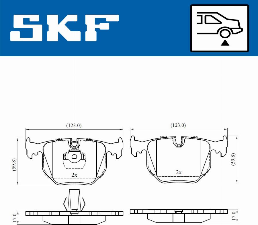 SKF VKBP 90279 - Juego de pastillas de freno parts5.com