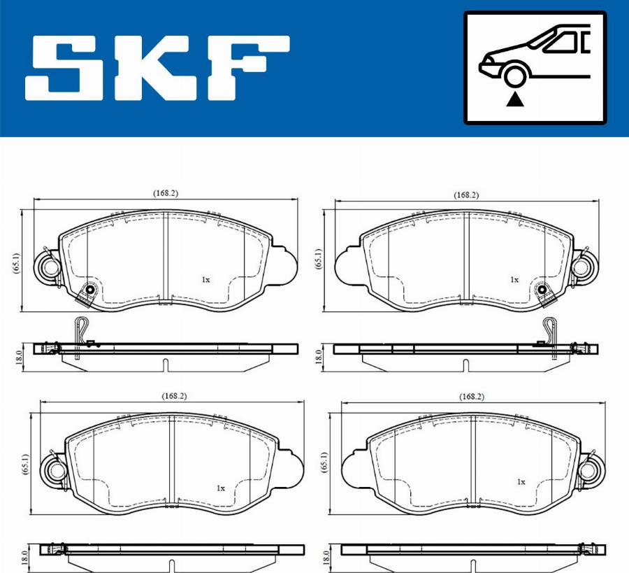 SKF VKBP 80489 A - Set placute frana,frana disc parts5.com