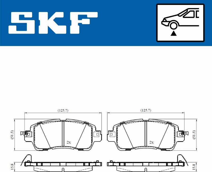 SKF VKBP 80478 A - Set placute frana,frana disc parts5.com