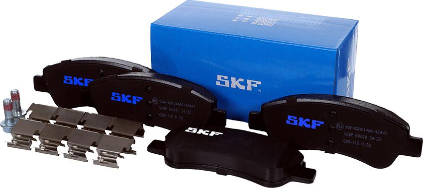 SKF VKBP 80040 - Σετ τακάκια, δισκόφρενα parts5.com