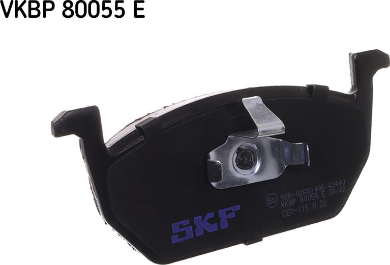 SKF VKBP 80055 E - Σετ τακάκια, δισκόφρενα parts5.com