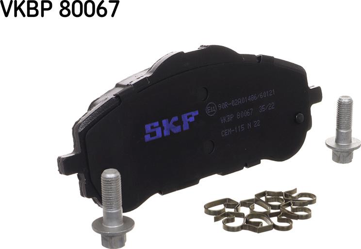 SKF VKBP 80067 - Set placute frana,frana disc parts5.com