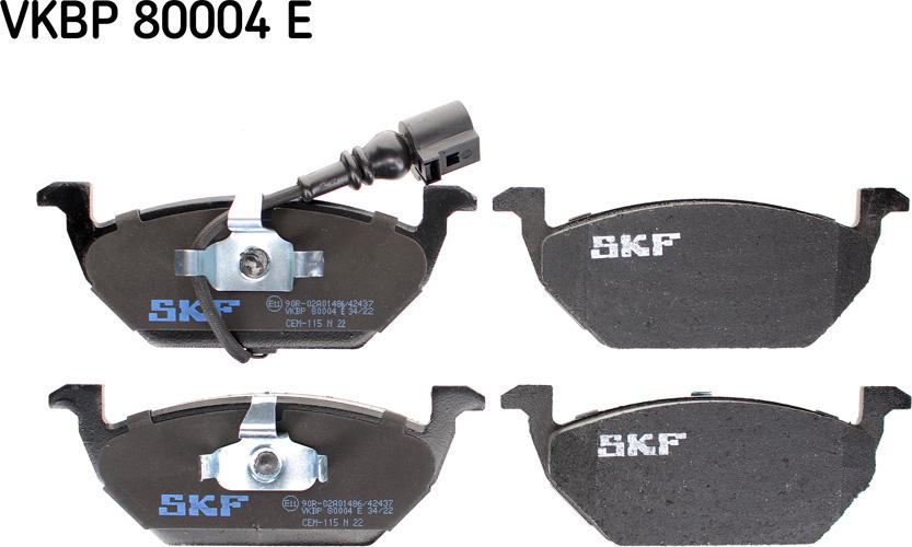 SKF VKBP 80004 E - Fékbetétkészlet, tárcsafék parts5.com