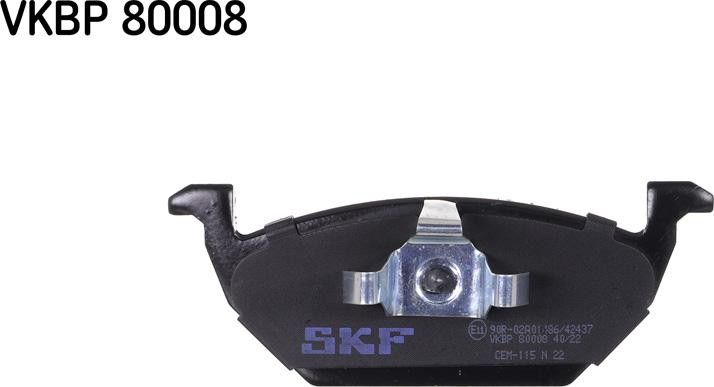 SKF VKBP 80008 - Set placute frana,frana disc parts5.com