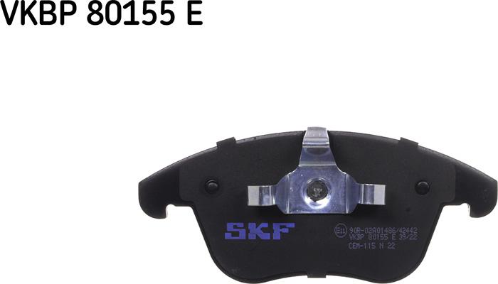 SKF VKBP 80155 E - Set placute frana,frana disc parts5.com