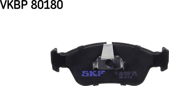 SKF VKBP 80180 - Set placute frana,frana disc parts5.com