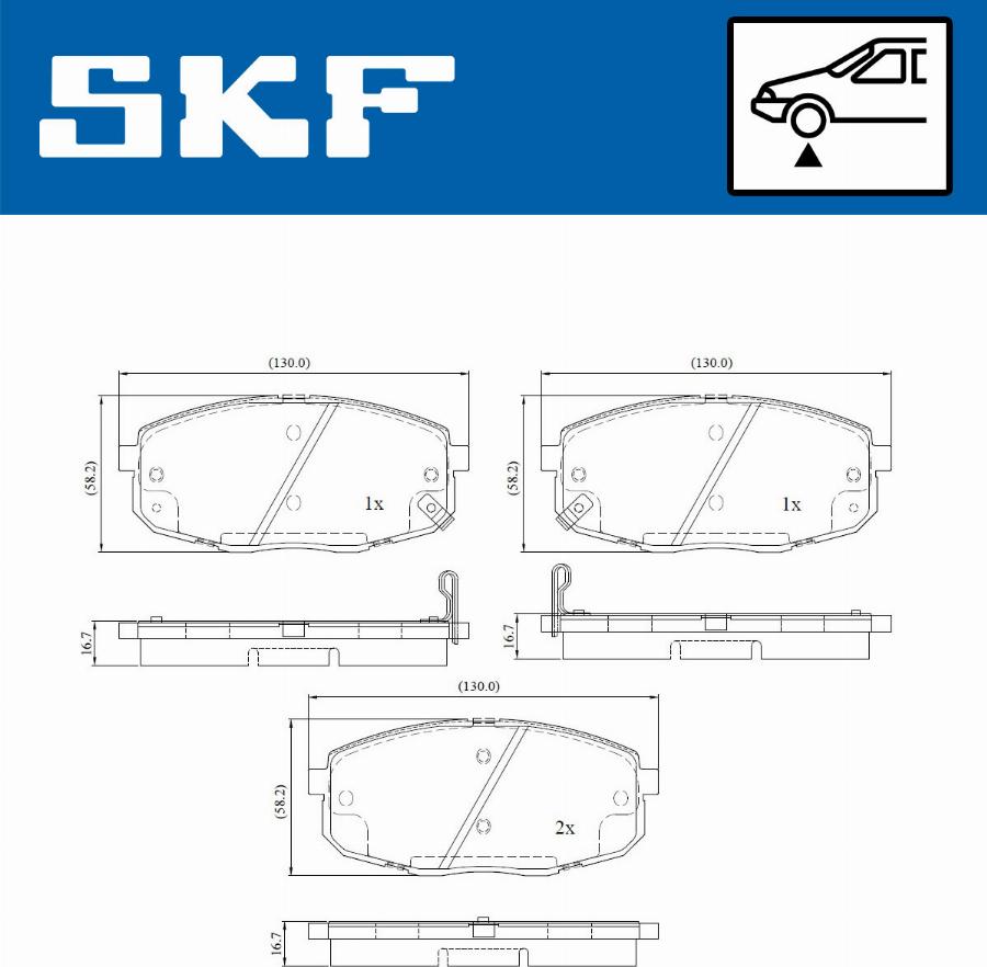 SKF VKBP 80183 A - Komplet zavornih oblog, ploscne (kolutne) zavore parts5.com