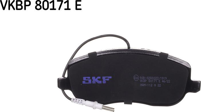 SKF VKBP 80171 E - Komplet pločica, disk-kočnica parts5.com