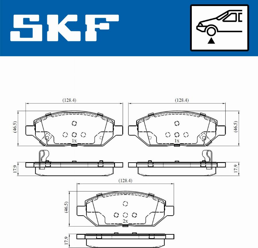 SKF VKBP 80367 A - Тормозные колодки, дисковые, комплект parts5.com