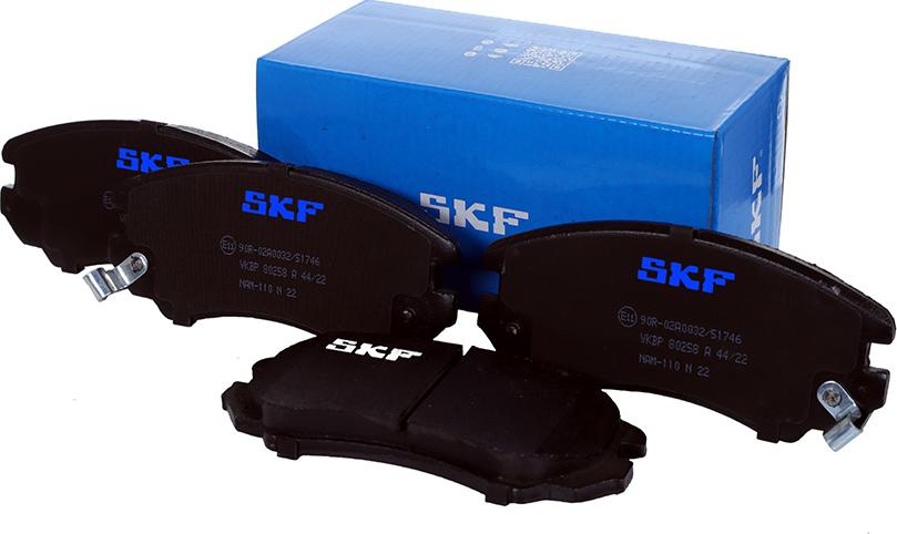 SKF VKBP 80258 A - Sada brzdových destiček, kotoučová brzda parts5.com