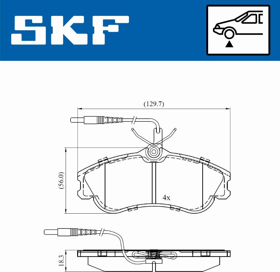 SKF VKBP 80281 E - Тормозные колодки, дисковые, комплект parts5.com