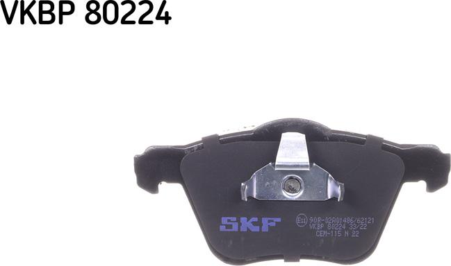 SKF VKBP 80224 - Fékbetétkészlet, tárcsafék parts5.com