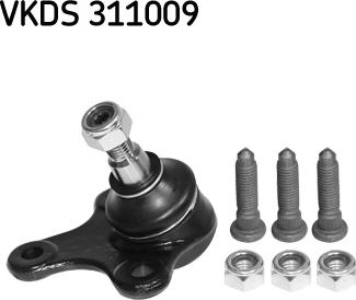 SKF VKDS 311009 - Шаровая опора, несущий / направляющий шарнир parts5.com