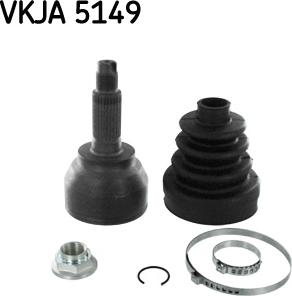 SKF VKJA 5149 - Kompletan kardan, pogonsko vratilo parts5.com