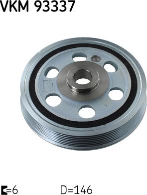 SKF VKM 93337 - Fulie curea, arbore cotit parts5.com