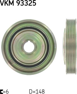 SKF VKM 93325 - Koło pasowe, wał korbowy parts5.com