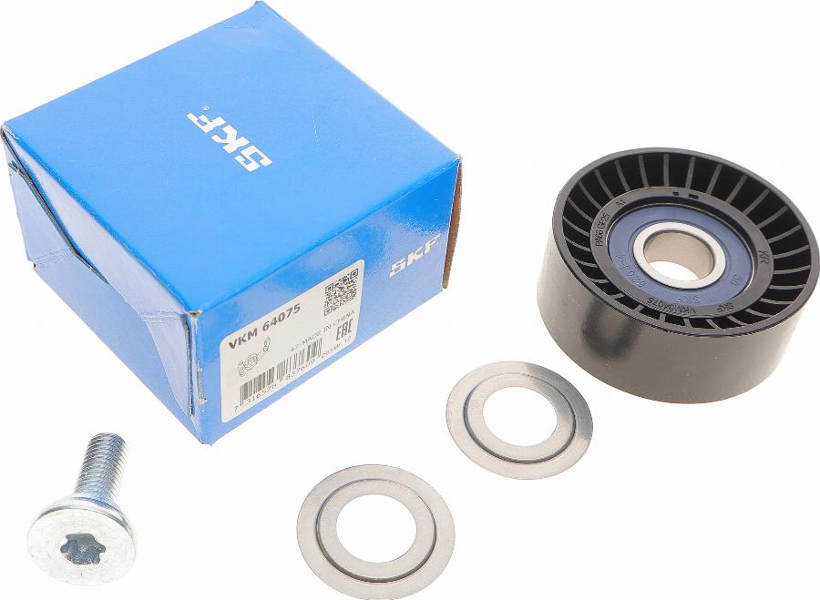 SKF VKM 64075 - Polea inversión / guía, correa poli V parts5.com