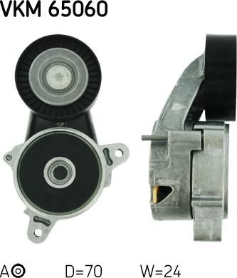 SKF VKM 65060 - Rolka kierunkowa / prowadząca, pasek klinowy zębaty parts5.com