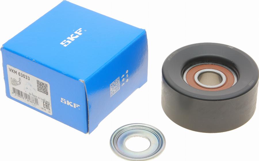 SKF VKM 63033 - Τροχαλία παρέκκλισης, ιμάντας poly-V parts5.com