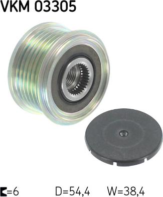 SKF VKM 03305 - Fulie, alternator parts5.com