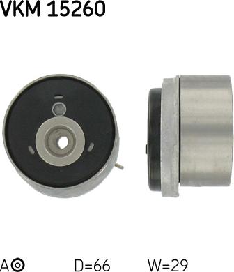 SKF VKM 15260 - Napínací kladka, ozubený řemen parts5.com