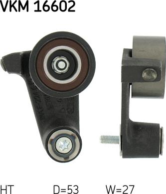 SKF VKM 16602 - Kiristysrulla, hammashihnat parts5.com