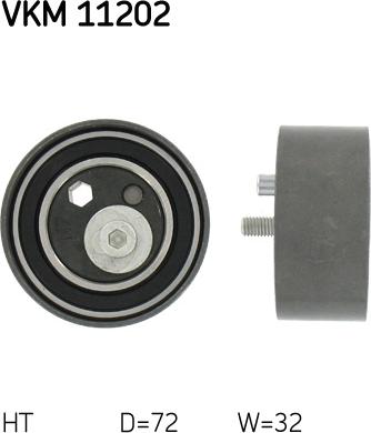 SKF VKM 11202 - Rolka napinacza, pasek rozrządu parts5.com