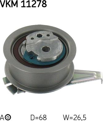 SKF VKM 11278 - Napenjalni valj, zobati jermen parts5.com