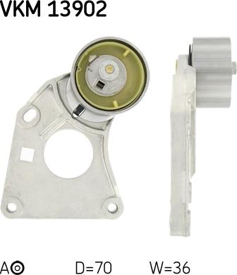 SKF VKM 13902 - Rola intinzator,curea distributie parts5.com